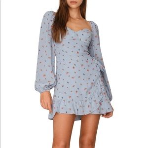 Reformation-Cammi Long Sleeve Minidress